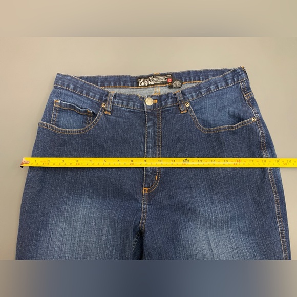 Chico’s Denim Jeans size 2 Short/12 Short Straight Leg Mid Rise Stretch 30”x28” - Picture 5 of 13